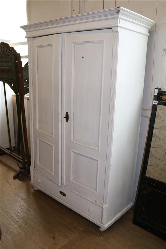 Painted pine linen press